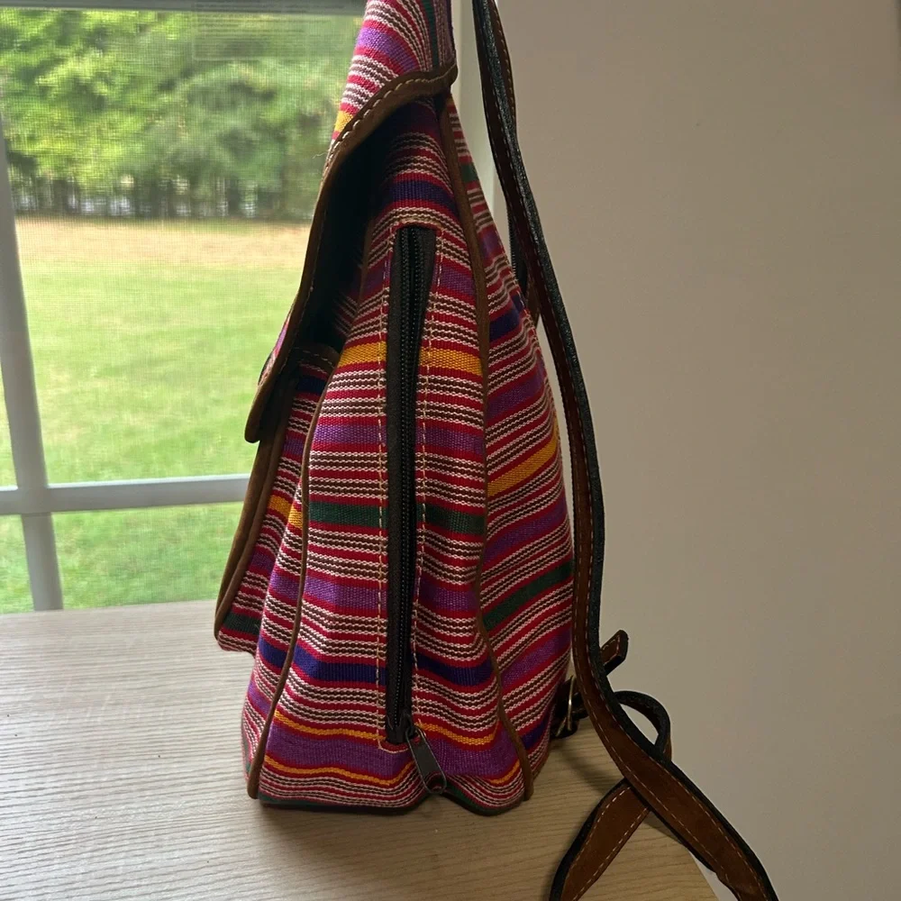 Colorful Striped Backpack - Picture 2 of 5